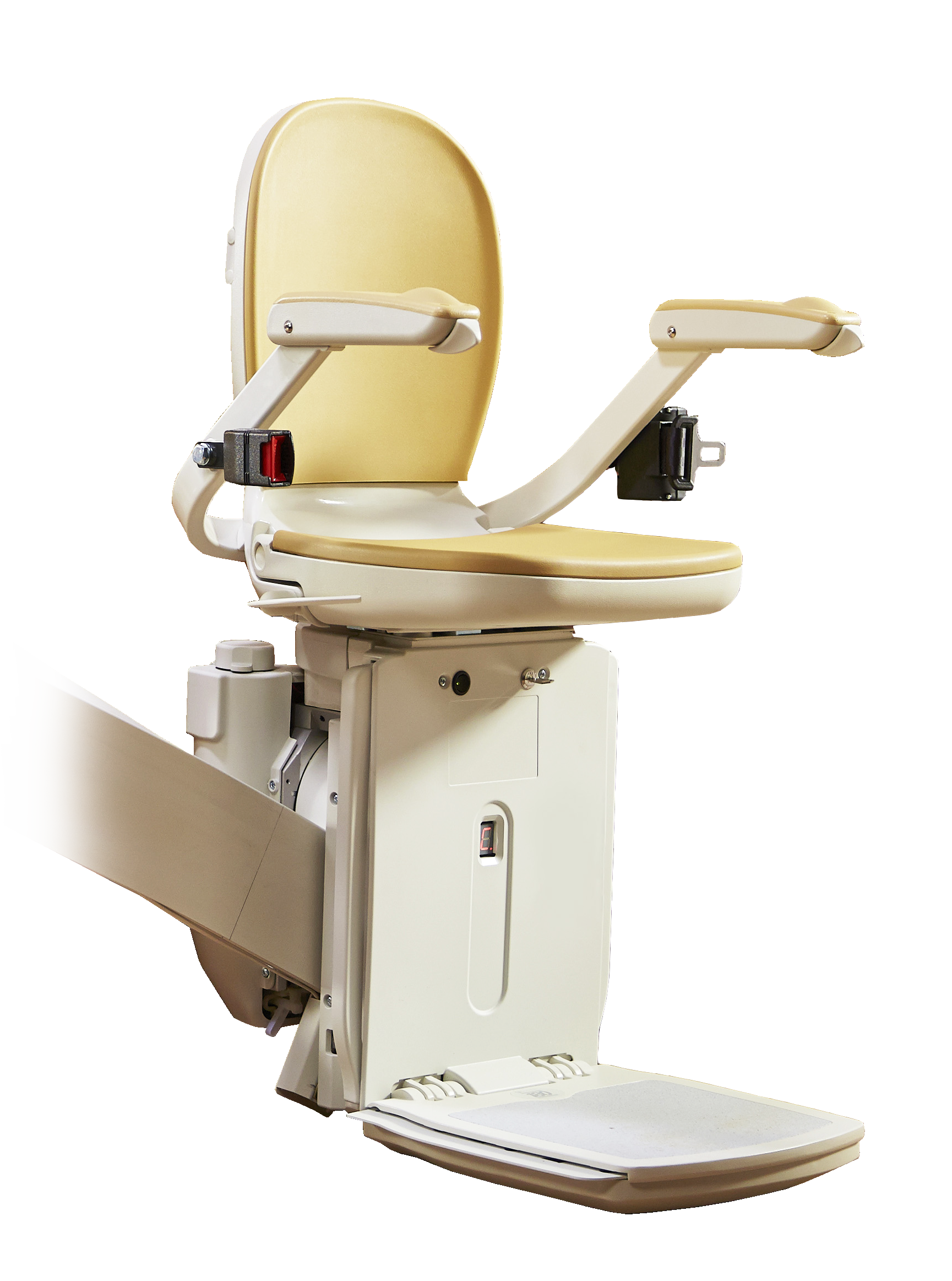 Acorn curved Stairlift angle view in Indiana